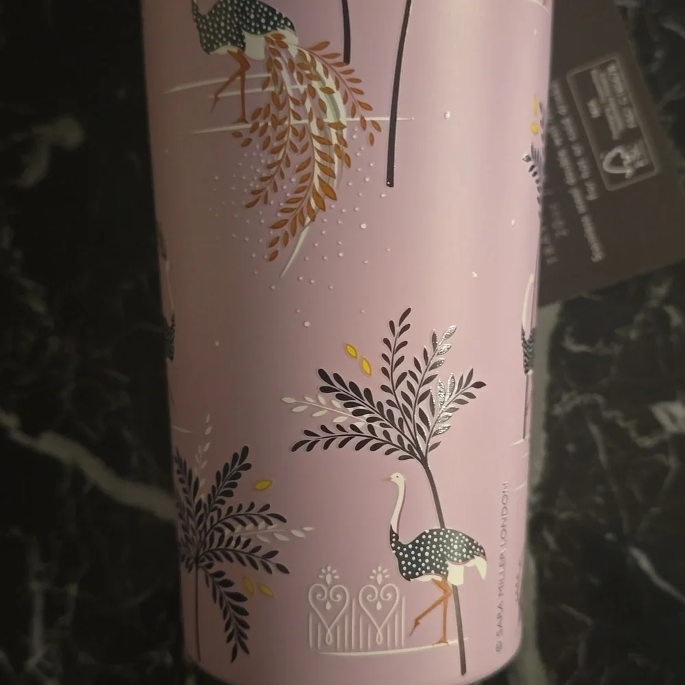 Sara Miller Lavender Travel Tumbler with Straw, 20 Oz., Retail Price $28.00US - Picture 5 of 16